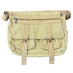 Fossil Canvas Multi Pocket Messenger Shoulder Bag